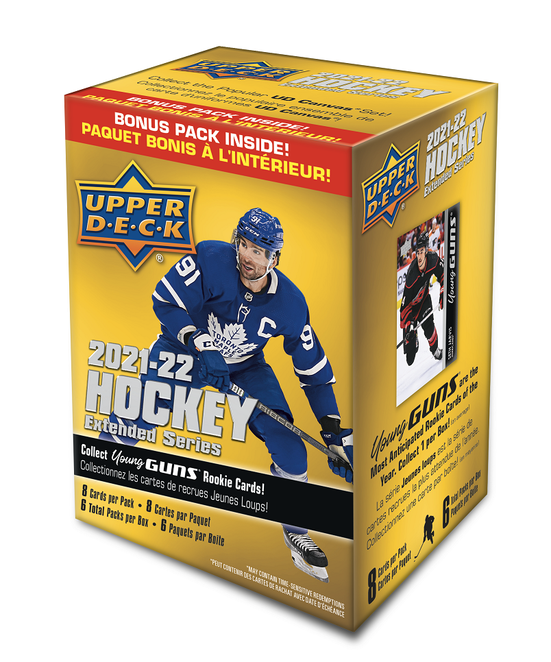 2021-22 UD Extended Series Hockey Blaster 20-Box CASE
